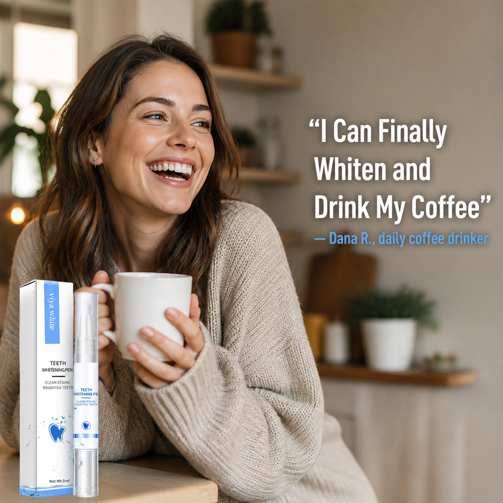 GlowAura™ — Whiten Coffee-Stained Teeth in 10 Minutes Without the Zingers
