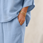VeraLuxe™ – Relaxed Linen Two-Piece Set with Wide-Leg Pants