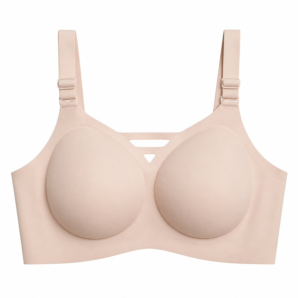 AuraLift™ – Seamless Wireless Bra with Customizable Silicone Inserts